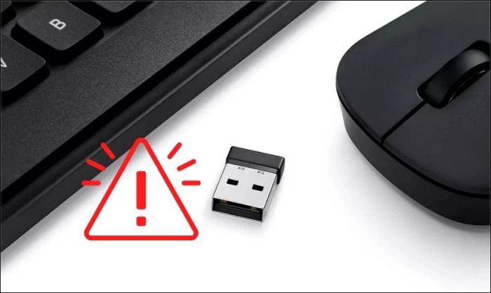 Lỗi đầu thu Bluetooth làm chuột không dây không sáng đèn