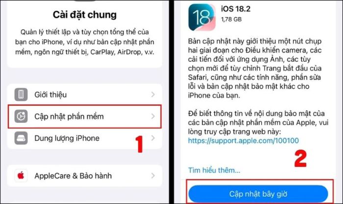Kiểm tra thông báo về việc cài đặt phần mềm từ hệ thống