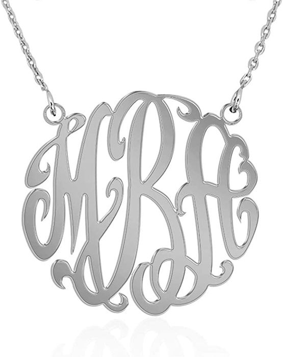 The monogram necklace