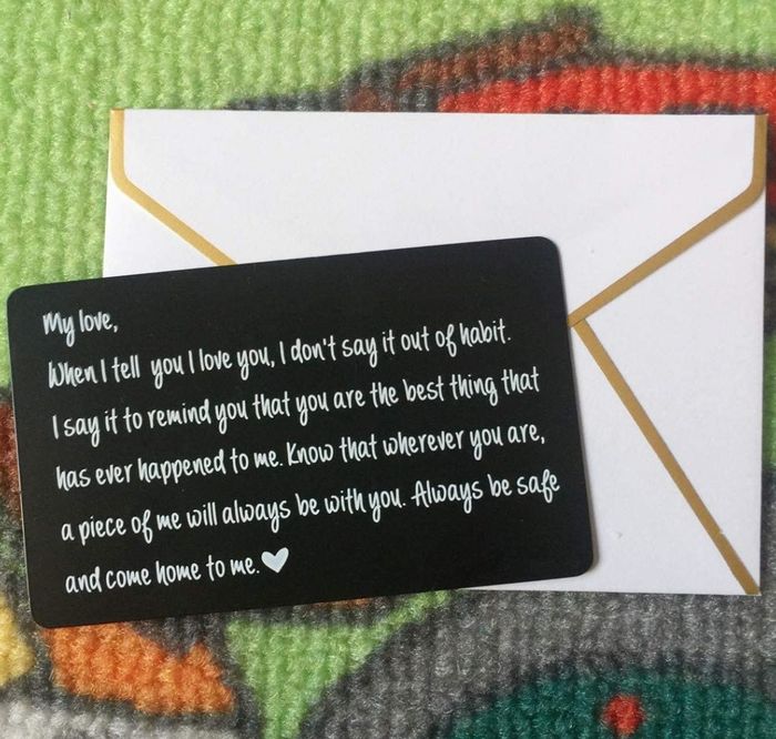 The stainless steel card