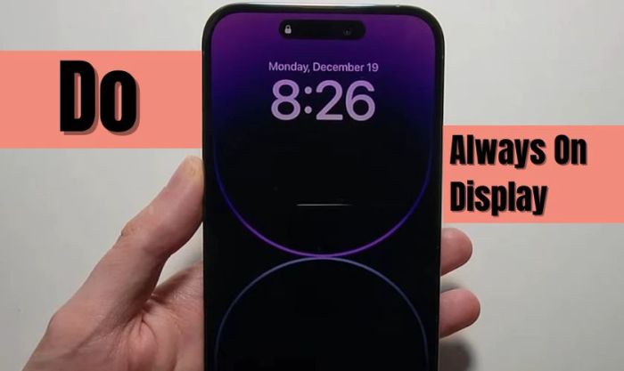 Pin iPhone 14 Pro Max tụt nhanh do AOD