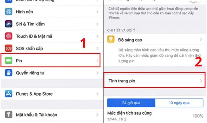 Cách kiểm tra tình trạng pin trên iPhone