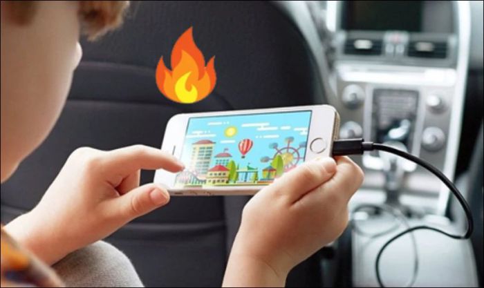 iPhone đang sử dụng bị nóng máy và hao pin nhanh chóng