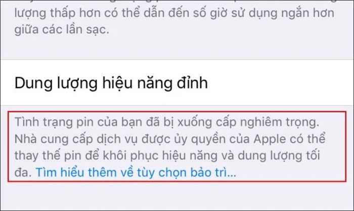 Tình trạng pin bị suy giảm có nghĩa là gì?