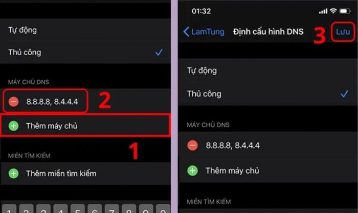 Nhập dải DNS mới để khắc phục lỗi ngắt kết nối Viber