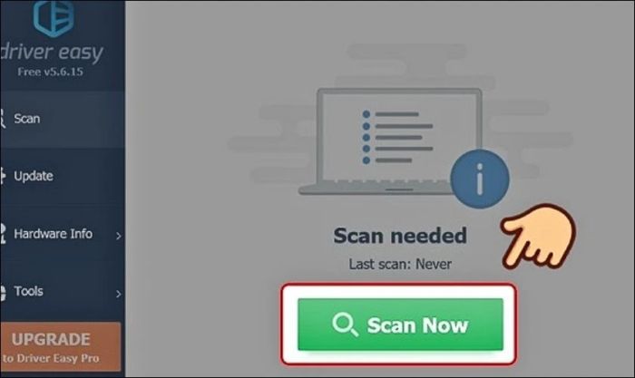 Bấm vào Scan Now để quét Driver trên máy tính của bạn.