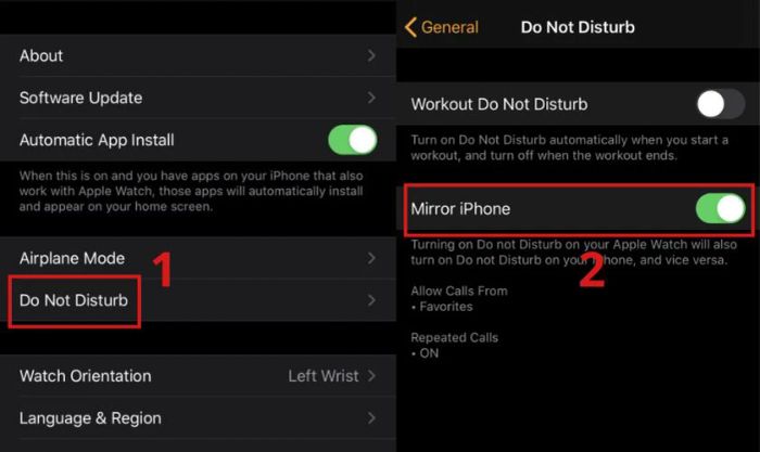 Gạt nút Mirror iPhone sang phải cho đến khi thấy màu xanh.