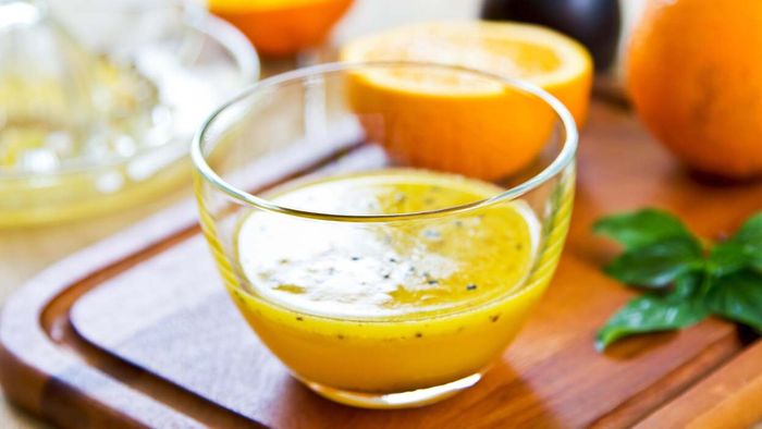 A zesty orange-cumin vinaigrette with sherry vinegar