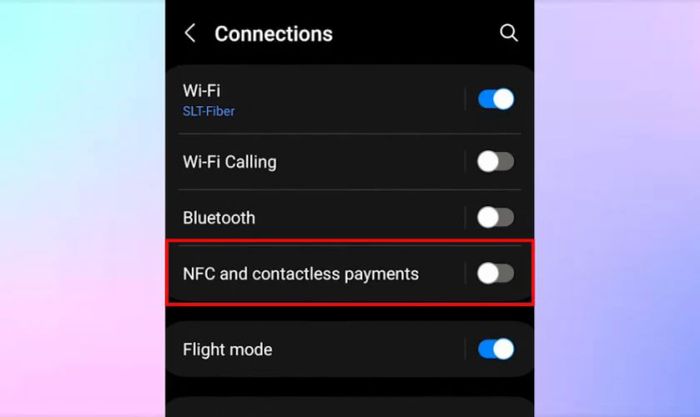 Chọn NFC và thanh toán không tiếp xúc (NFC and contactless payments)