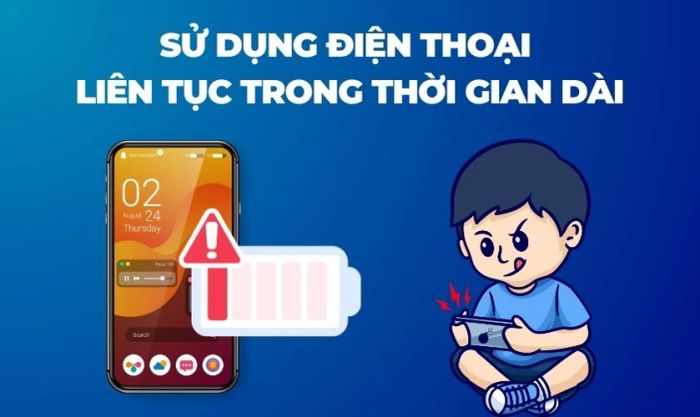 Nguyên nhân khiến điện thoại hết pin nhanh chóng