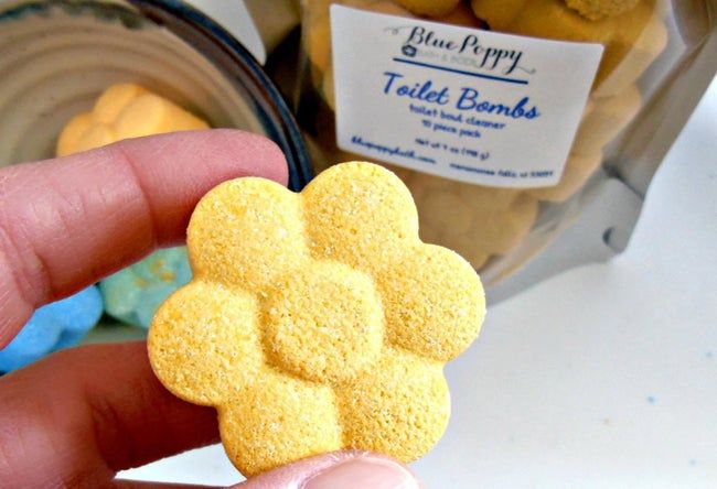Yellow tablet shaped like a flower