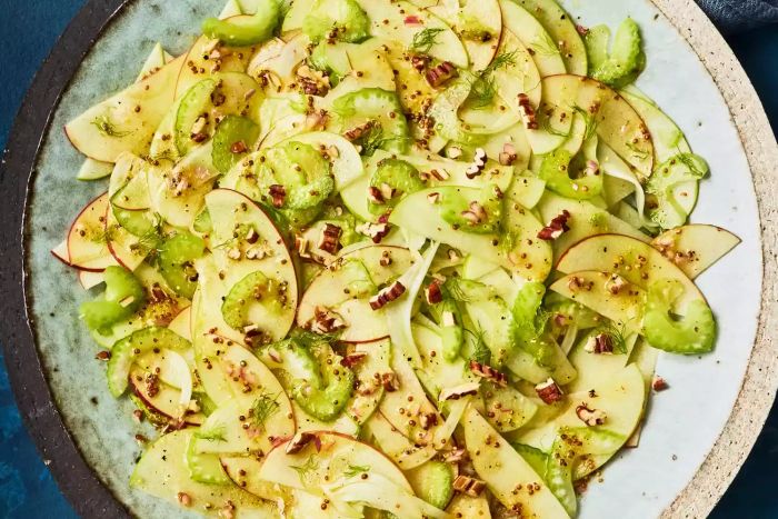 Shaved Apple Fennel Salad