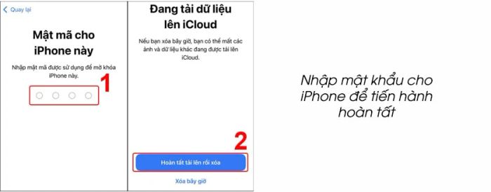 Sử dụng iCloud để phục hồi dữ liệu
