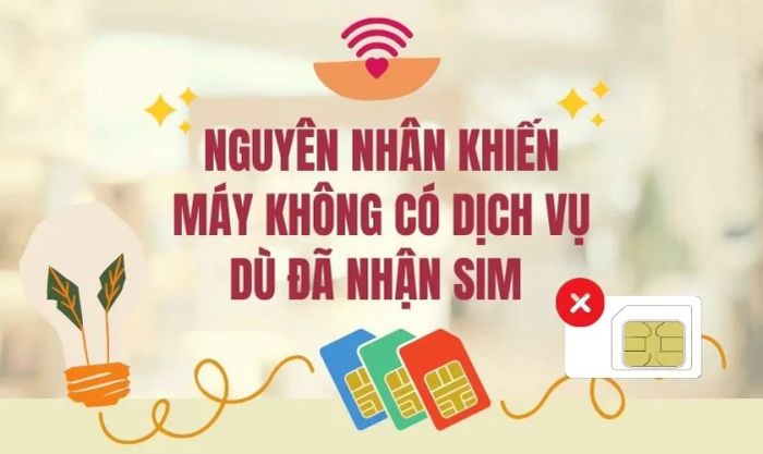 Nguyên nhân khiến điện thoại không có dịch vụ dù đã nhận SIM