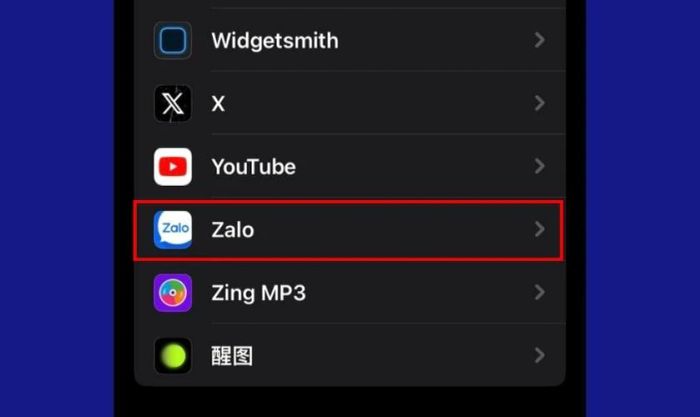 Cấp quyền thông báo cho Zalo khi Zalo không thể nhận cuộc gọi