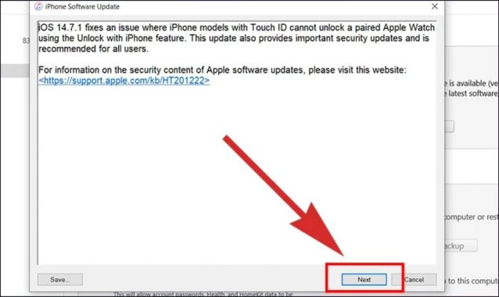 Nhấn vào khôi phục iPhone để xác nhận lệnh khôi phục với hệ thống