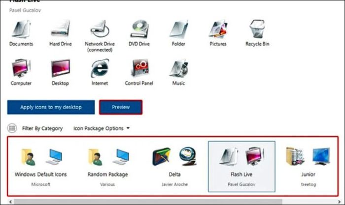 Khắc phục bằng cách cài lại ứng dụng thay đổi biểu tượng