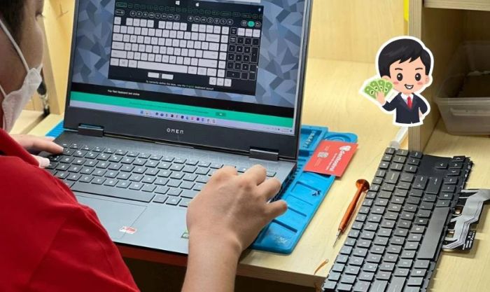 Sửa bàn phím laptop bị liệt hết bao nhiêu tiền?