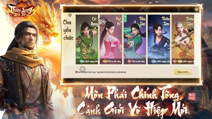Tìm hiểu về các môn phái trong Thiên Long Bát Bộ VNG