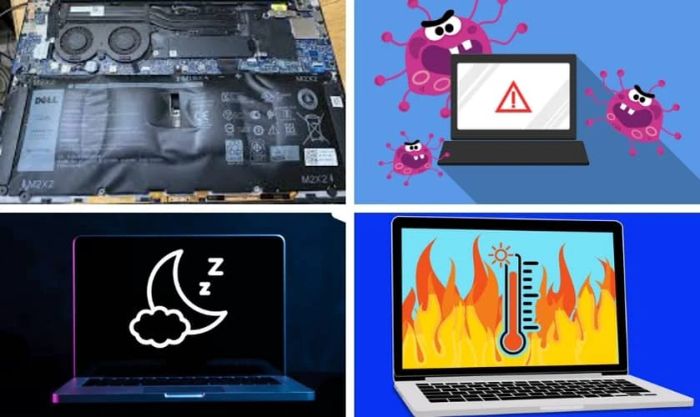 Lý do laptop bị tắt nguồn khi cắm sạc