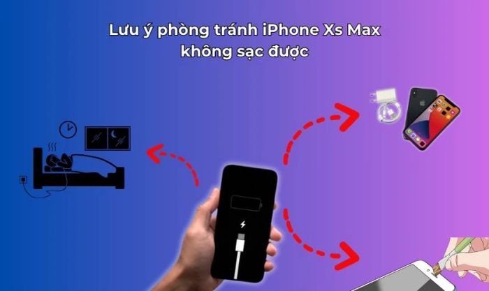 Các lưu ý để tránh iPhone Xs Max không nhận sạc