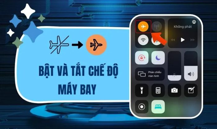 Bật và tắt chế độ máy bay