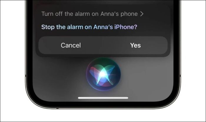 Sử dụng Siri để tắt báo thức trên iPhone