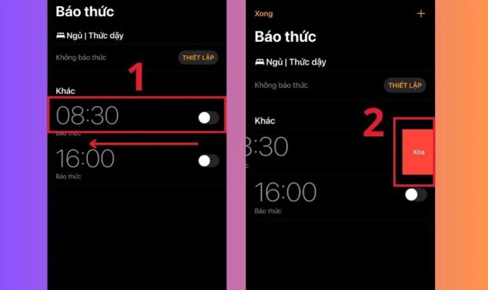 Hướng dẫn xóa báo thức trên iPhone qua ứng dụng Đồng hồ
