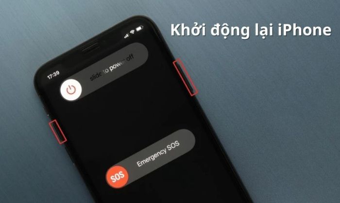 Khởi động lại iPhone