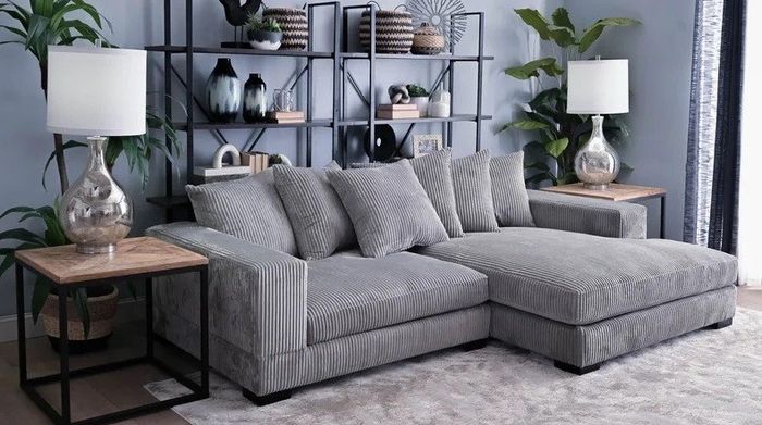 the gray sectional sofa