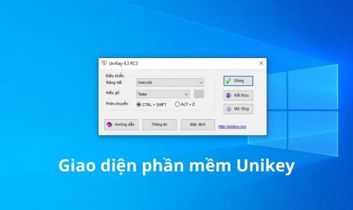 Cài lại phần mềm Unikey
