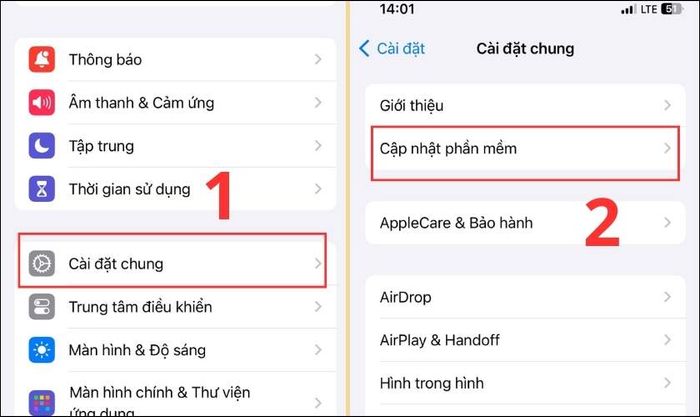Cập nhật phần mềm