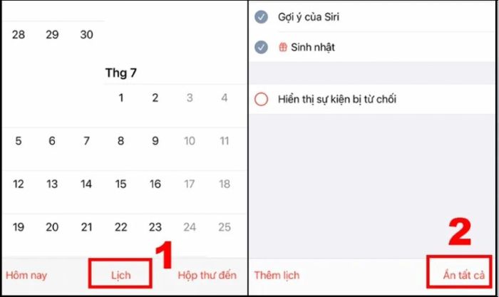 Cách xóa lịch bị nhiễm virus trên iPhone
