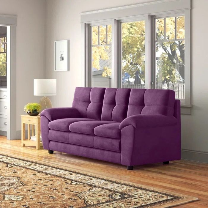 the rich purple eggplant sofa