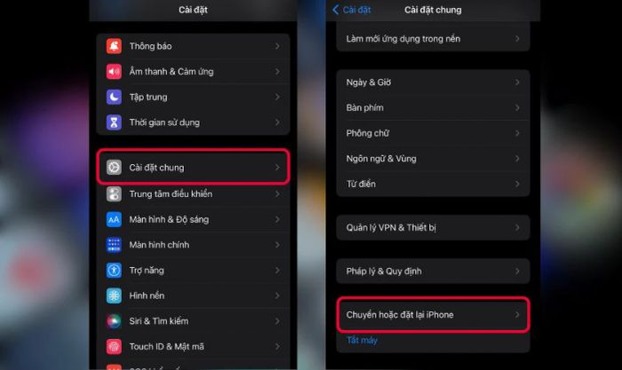 Thiết lập lại cài đặt mạng