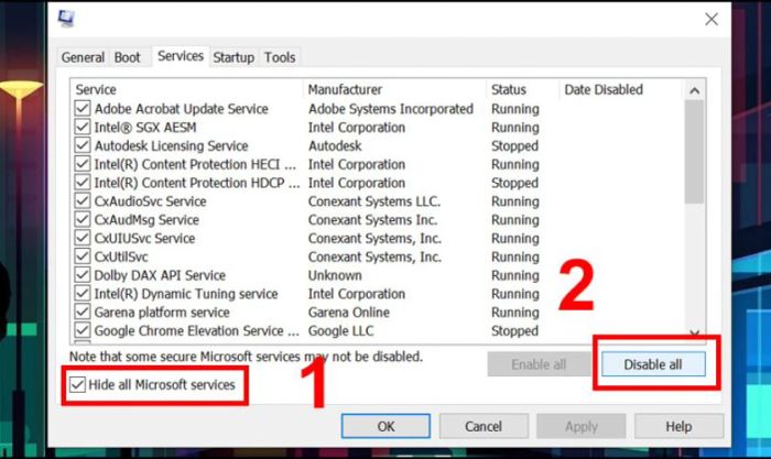 Sau khi thực hiện xong, khởi động lại máy tính để kiểm tra xem lỗi chuột laptop nhảy lung tung đã được sửa chữa chưa.