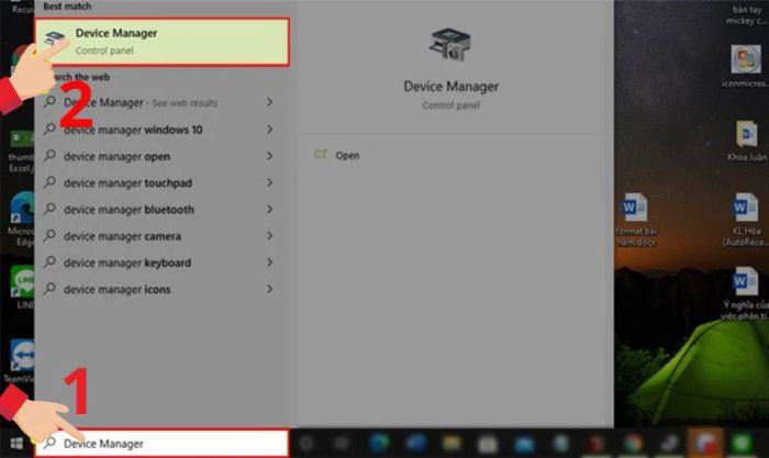 Cập nhật Driver để khắc phục tình trạng chuột laptop không hoạt động ổn định