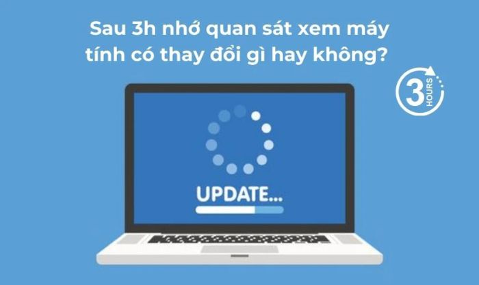 Nhận diện dấu hiệu máy tính bị treo hoặc đứng khi cập nhật