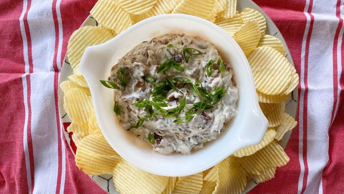Make sure your onion dip is made with a variety of at least five types of onions.
