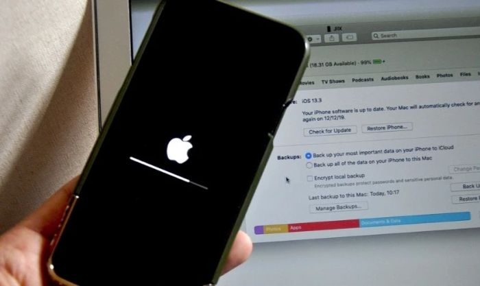 Khôi phục iPhone về trạng thái ban đầu