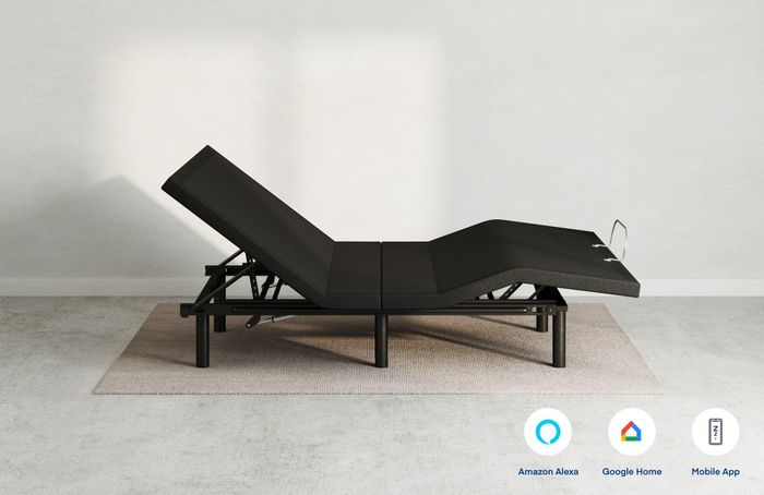 Product image of the adjustable bed frame.