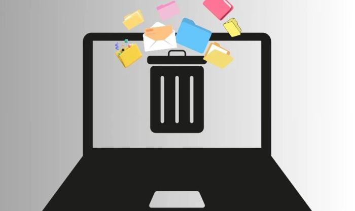 Thùng rác chứa quá nhiều dữ liệu không cần thiết