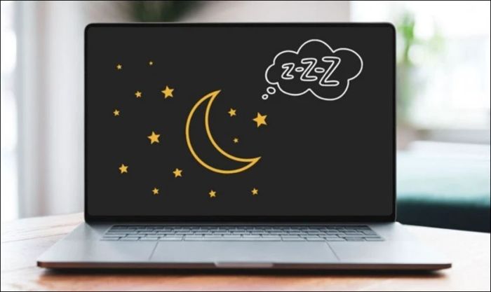 Khi laptop ở trạng thái ngủ, nút nguồn sẽ không tắt được