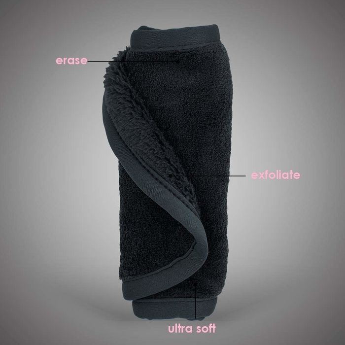 A black washcloth