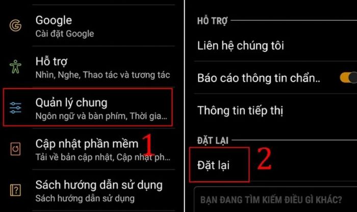 Khôi phục cài đặt gốc để loại bỏ các ứng dụng hoặc cấu hình không đúng có thể gây ảnh hưởng đến việc sạc pin của bạn.