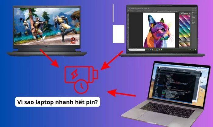 Tại sao laptop, máy tính lại tiêu tốn pin nhanh như vậy?