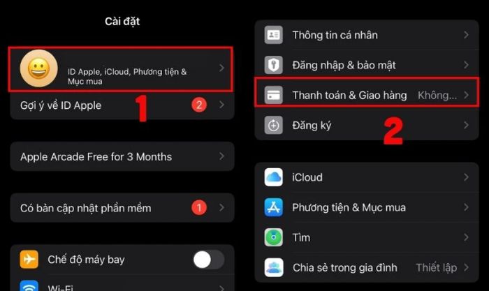 Kiểm tra và cập nhật thông tin thanh toán trên App Store