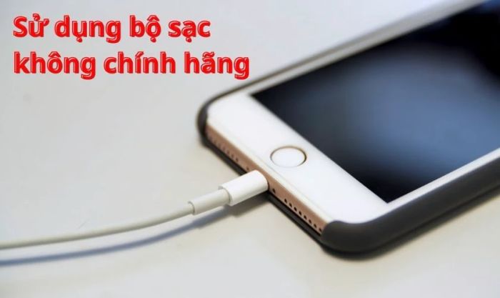 Lý do iPhone 7 Plus nhanh hết pin - Sạc pin không đúng phương pháp