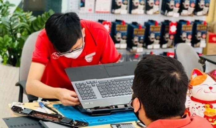 Bàn phím bị xuống cấp dẫn đến tình trạng chập
