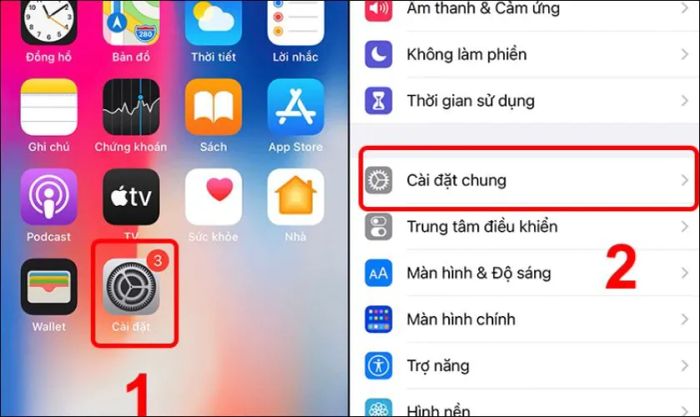 Khôi phục cài đặt gốc để loại bỏ các lỗi ảnh hưởng đến việc sạc pin của iPhone.